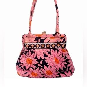 Vera Bradley Alice Loves Me Kiss Lock Bag Retired